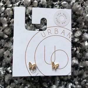 Butterfly stud earrings